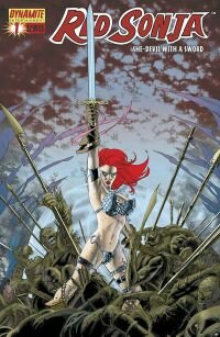 Red Sonja #1 with art by John Cassaday colored by Jos Villarrubia